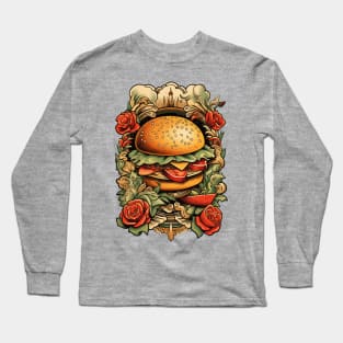 Hamburger Tattoo Long Sleeve T-Shirt